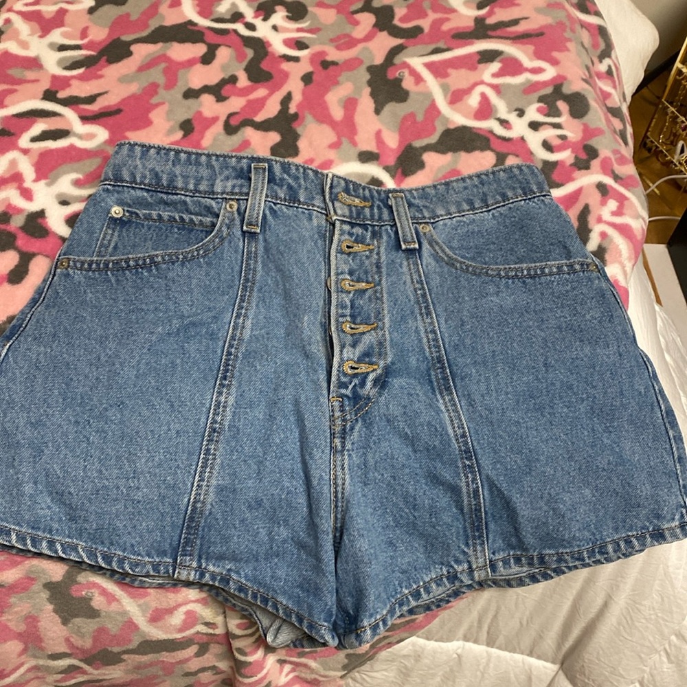levi’s high waisted mom shorts